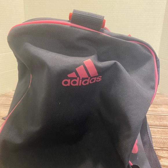 ADIDAS Diablo Small II Duffel Gym Bag Women Men Classic Black/Intense Pink. - Picture 3 of 6